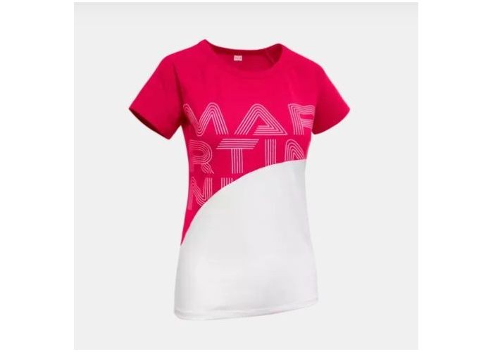 SET MARTINI Motion DA dámske turistické tričko White/pink + San martini Via DA dámske turistické nohavice Pink