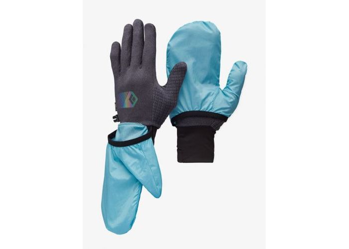 Rukavice Black Diamond Deploy Wind Hood Gloves - carbon/glacier